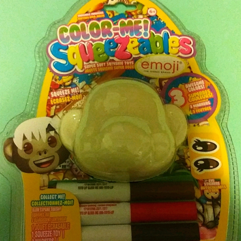 Color-Me Squeezables emoji squishie toy